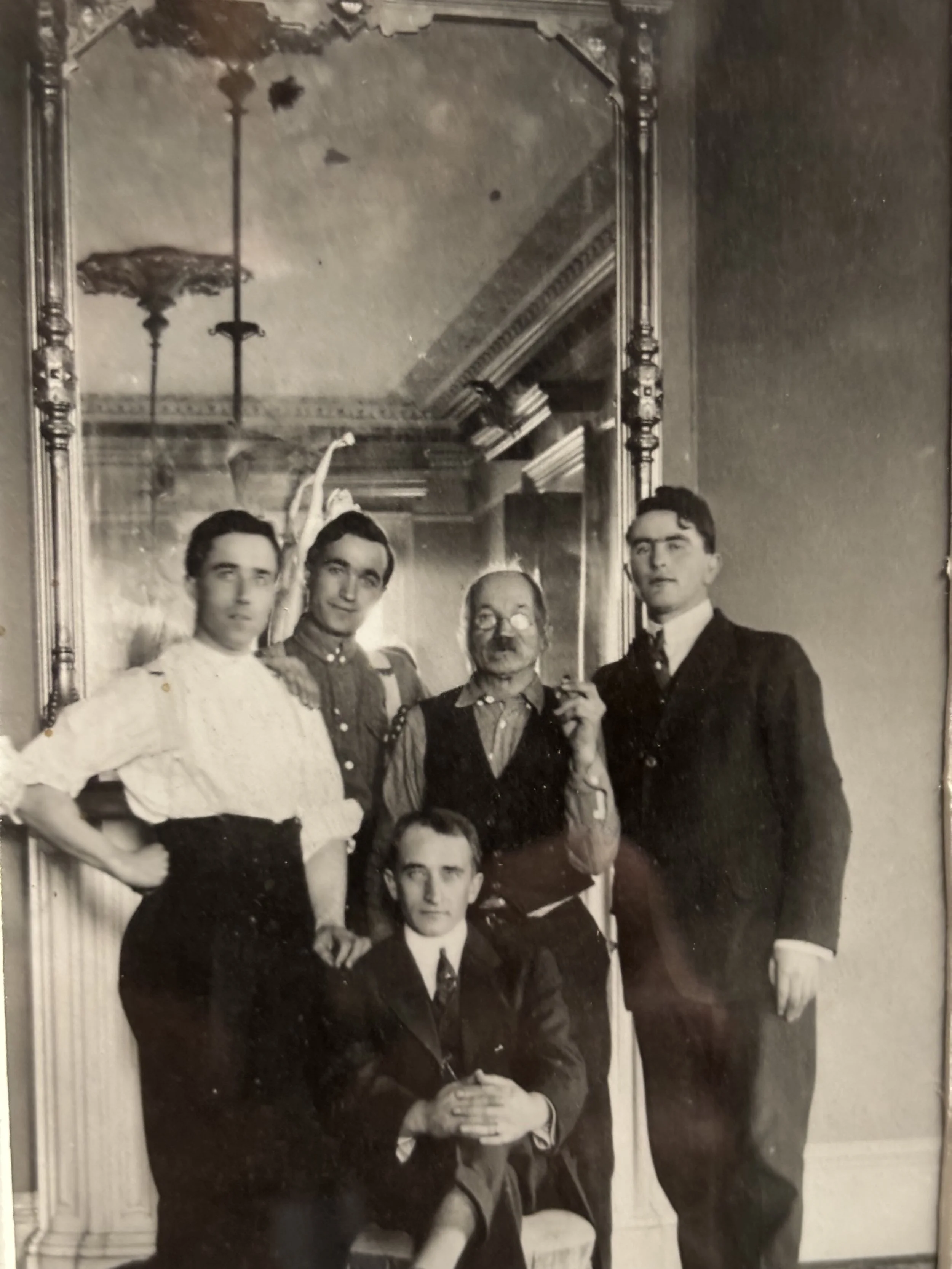 Historical group portrait from the 1865 site archive