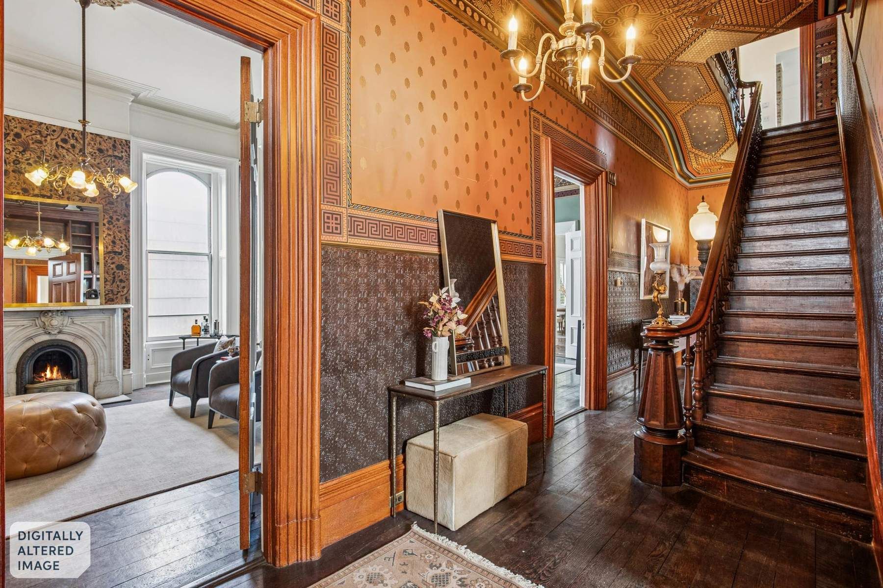 Restored Victorian interior at the Sylvester House